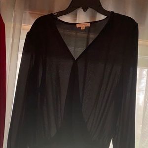 Black sheer blouse